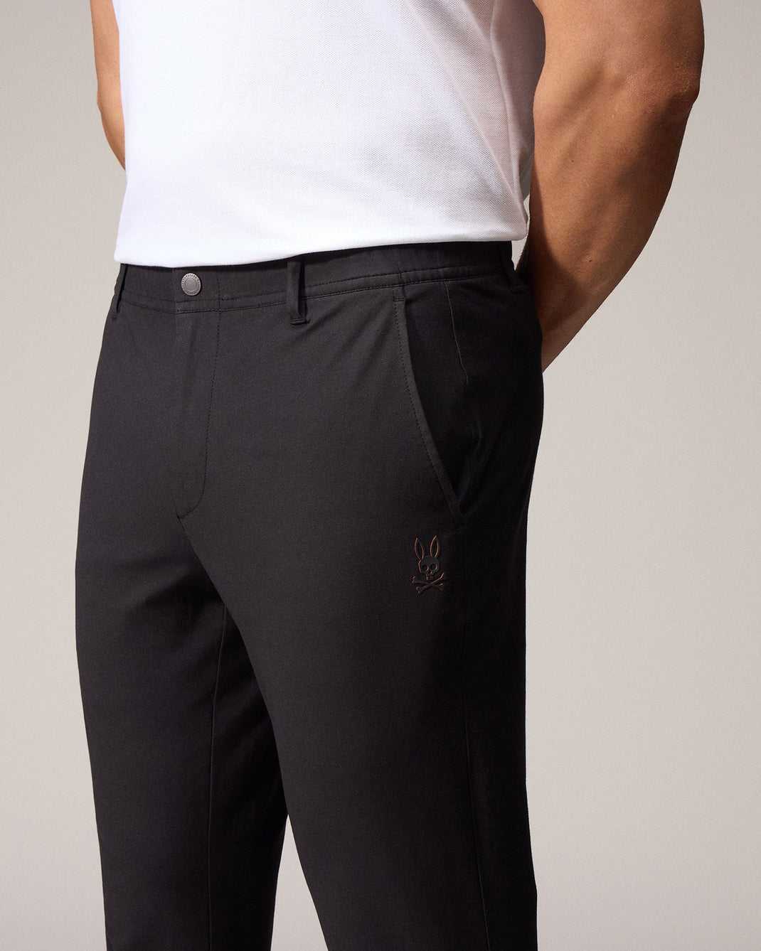 Pantalon Psycho Bunny Madison Commuter Pant Noir Homme | EZV-74495915